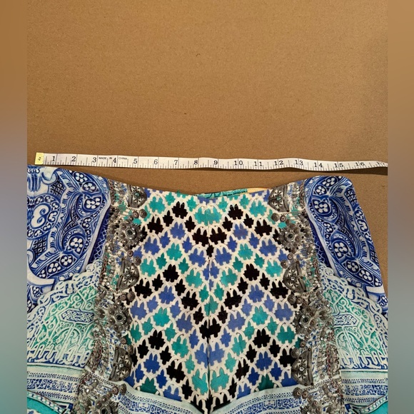 Camilla Wide Leg Sultans Gate Silk Pants - Size Small - Picture 12 of 14